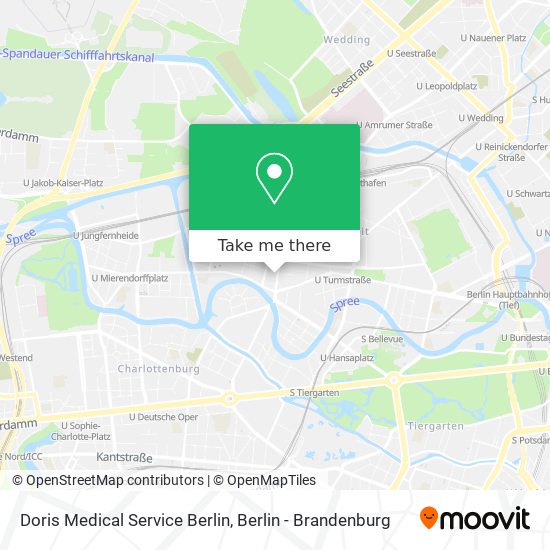 Doris Medical Service Berlin map