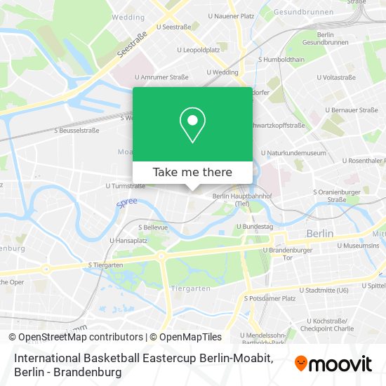 International Basketball Eastercup Berlin-Moabit map