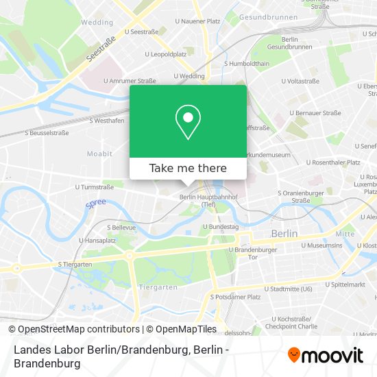 Landes Labor Berlin / Brandenburg map