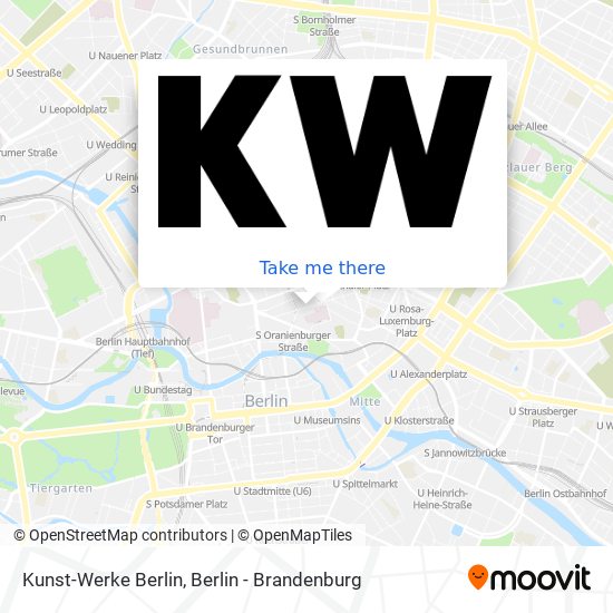 Карта Kunst-Werke Berlin