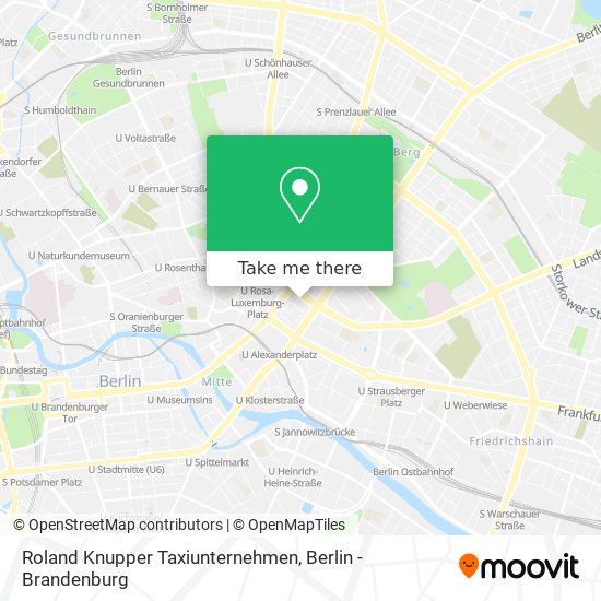 Roland Knupper Taxiunternehmen map