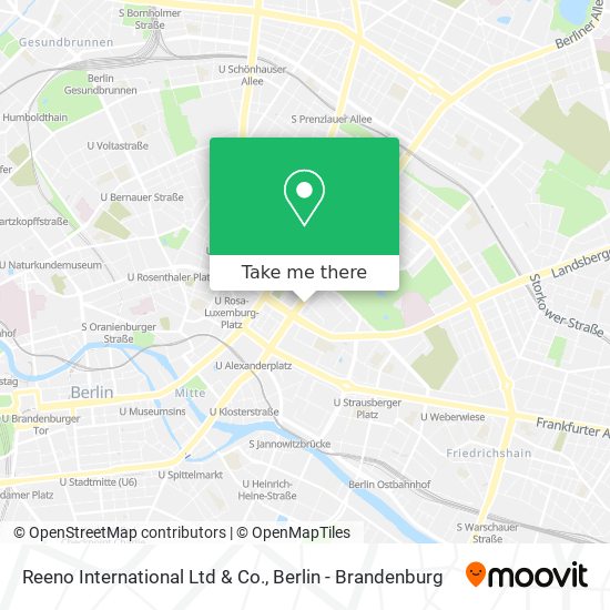 Reeno International Ltd & Co. map