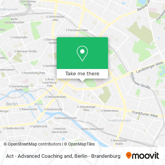 Act - Advanced Coaching and map