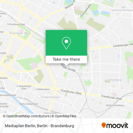 Mediaplan Berlin map