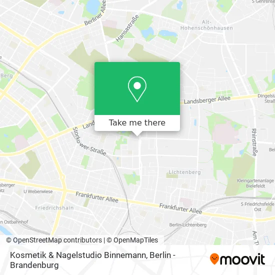 Карта Kosmetik & Nagelstudio Binnemann