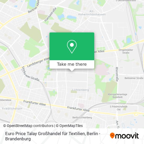 Euro Price Talay Großhandel für Textilien map
