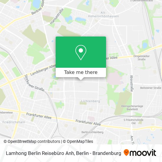 Карта Lamhong Berlin Reisebüro Anh