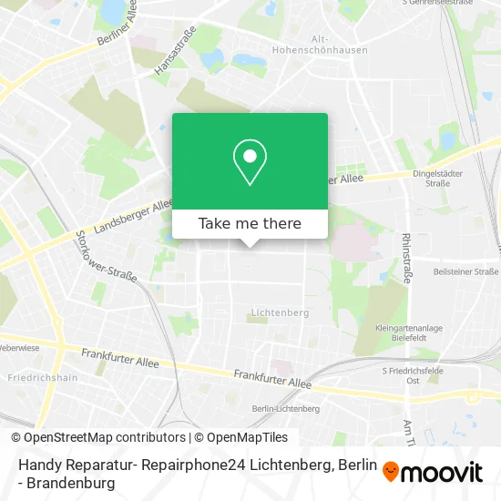 Карта Handy Reparatur- Repairphone24 Lichtenberg