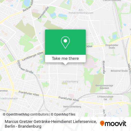 Карта Marcus Gretzer Getränke-Heimdienst Lieferservice