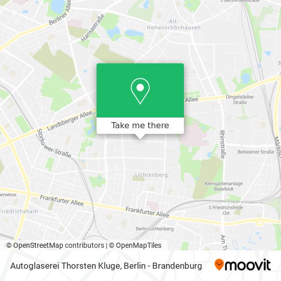 Autoglaserei Thorsten Kluge map