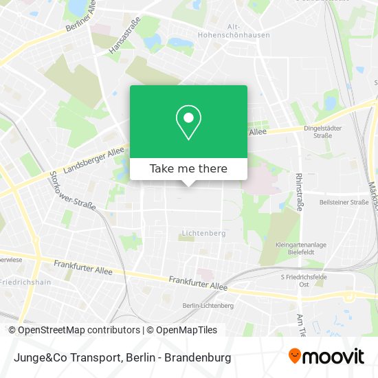 Карта Junge&Co Transport