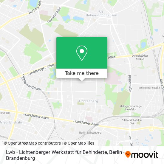 Lwb - Lichtenberger Werkstatt für Behinderte map