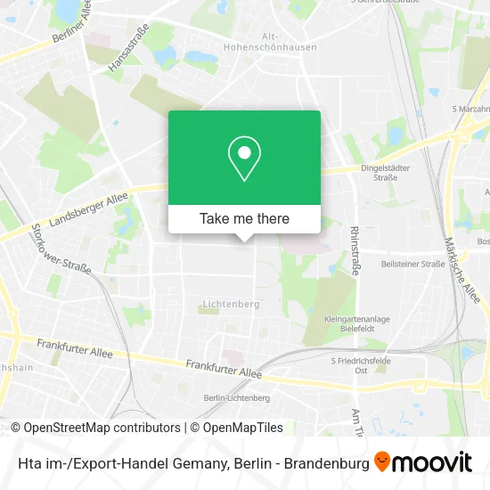 Карта Hta im-/Export-Handel Gemany