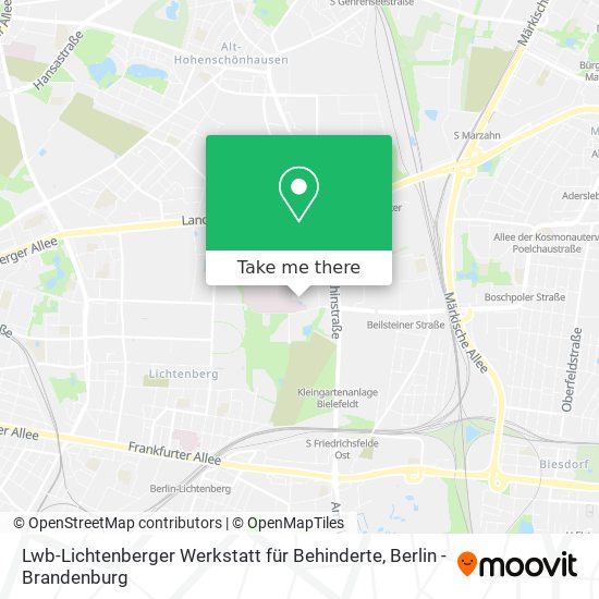 Lwb-Lichtenberger Werkstatt für Behinderte map