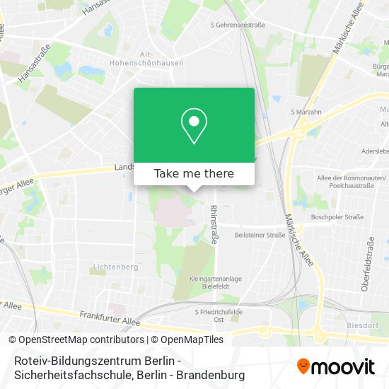 Roteiv-Bildungszentrum Berlin - Sicherheitsfachschule map