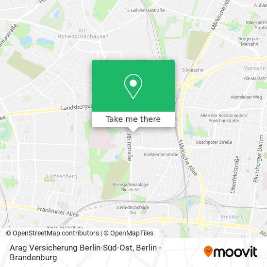 Arag Versicherung Berlin-Süd-Ost map
