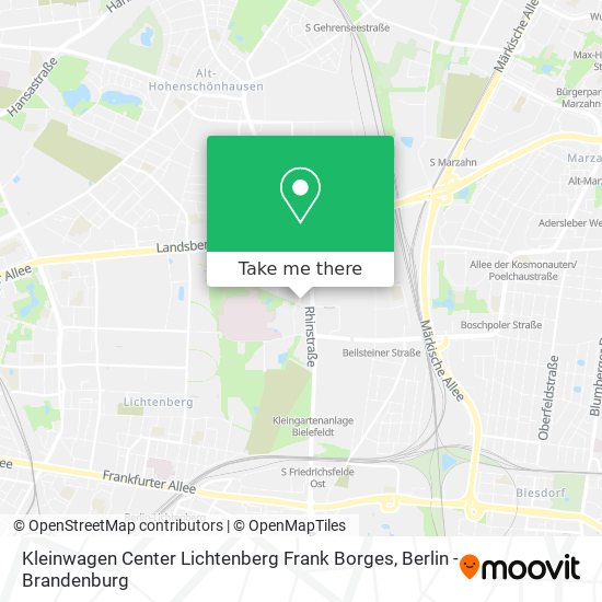 Карта Kleinwagen Center Lichtenberg Frank Borges