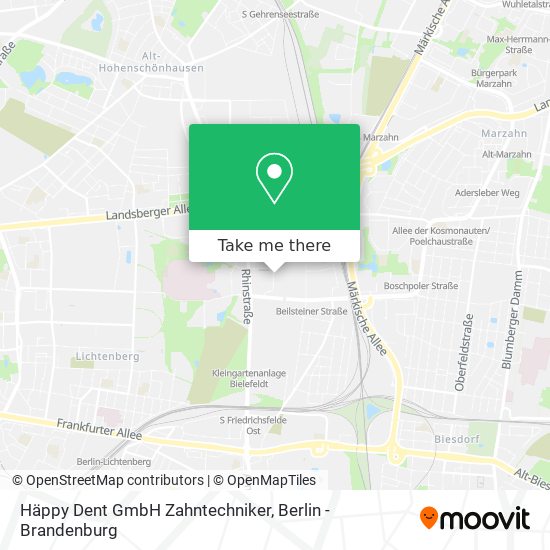 Карта Häppy Dent GmbH Zahntechniker