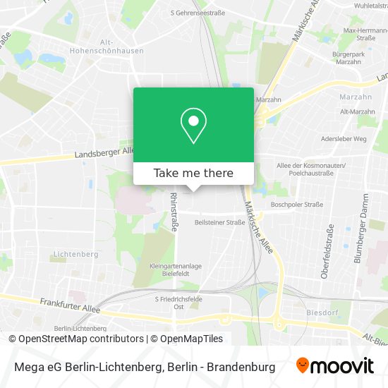 Карта Mega eG Berlin-Lichtenberg