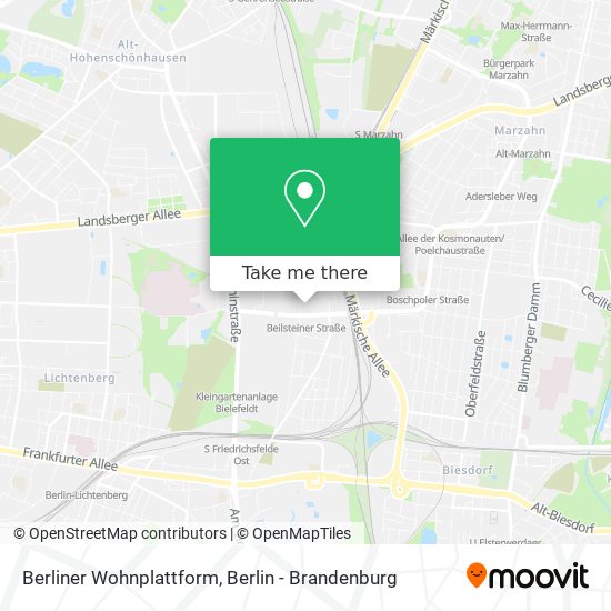 Berliner Wohnplattform map