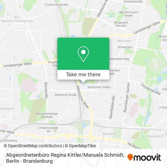 Abgeordnetenbüro Regina Kittler / Manuela Schmidt map