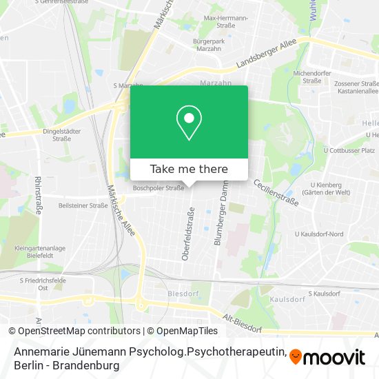 Карта Annemarie Jünemann Psycholog.Psychotherapeutin