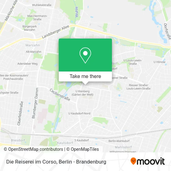 Карта Die Reiserei im Corso