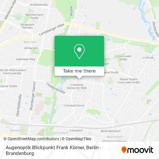 Augenoptik Blickpunkt Frank Körner map