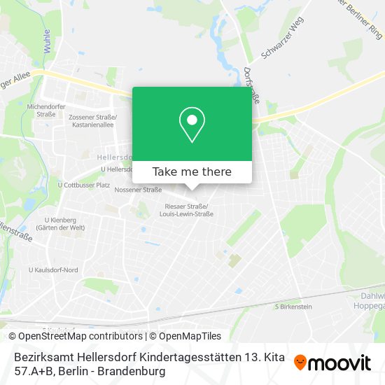 Bezirksamt Hellersdorf Kindertagesstätten 13. Kita 57.A+B map
