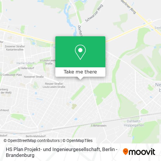 HS Plan Projekt- und Ingenieurgesellschaft map