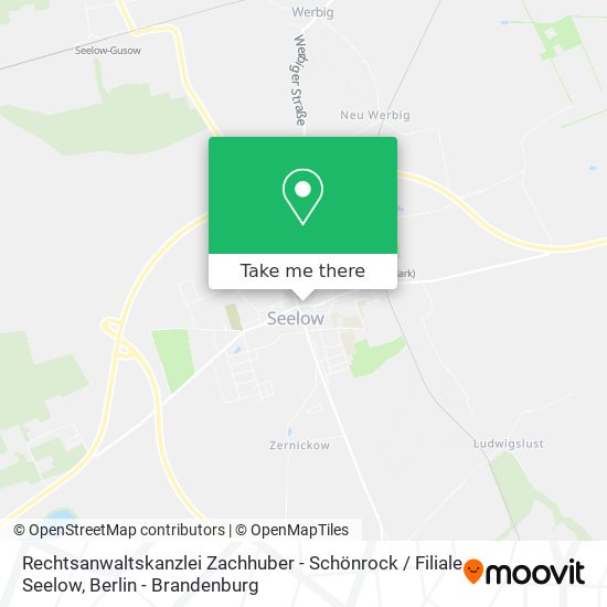 Rechtsanwaltskanzlei Zachhuber - Schönrock / Filiale Seelow map