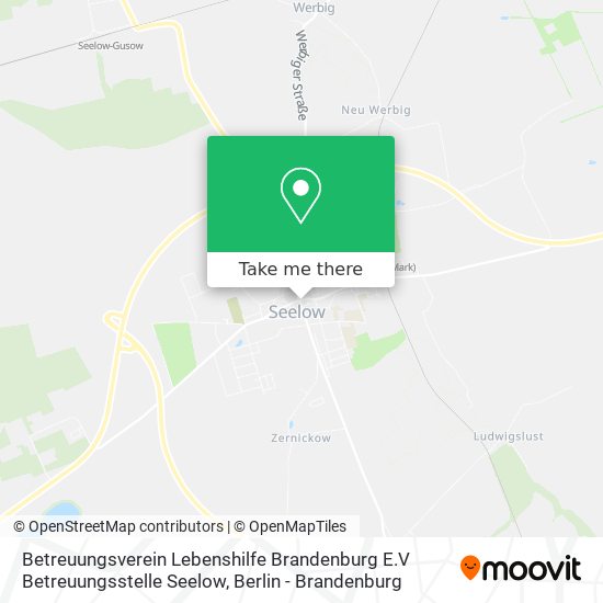 Карта Betreuungsverein Lebenshilfe Brandenburg E.V Betreuungsstelle Seelow