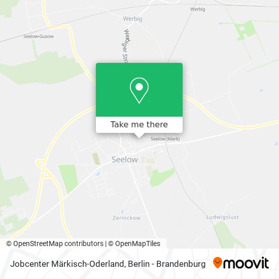 Карта Jobcenter Märkisch-Oderland