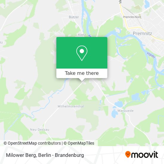 Milower Berg map