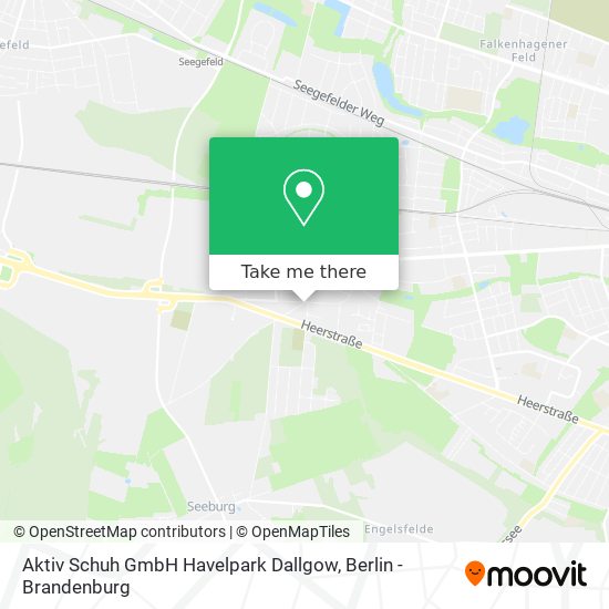 Карта Aktiv Schuh GmbH Havelpark Dallgow