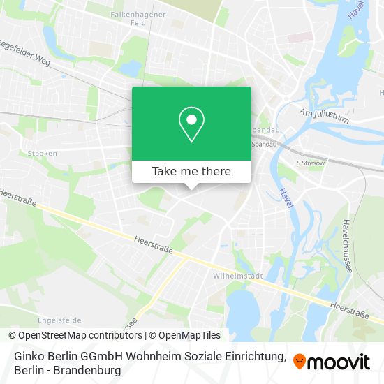 Карта Ginko Berlin GGmbH Wohnheim Soziale Einrichtung