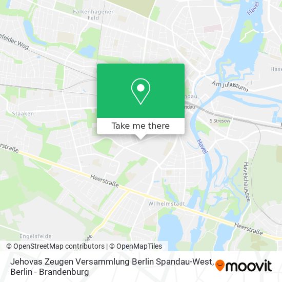 Jehovas Zeugen Versammlung Berlin Spandau-West map