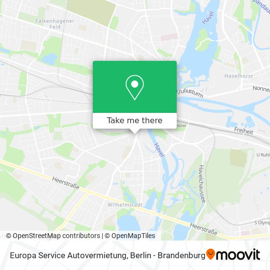 Europa Service Autovermietung map