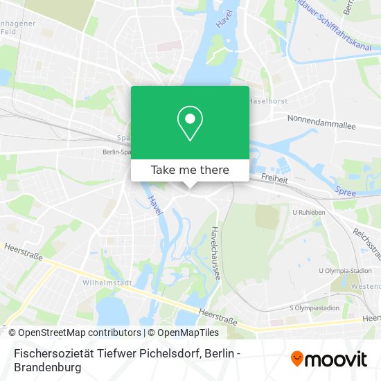 Fischersozietät Tiefwer Pichelsdorf map