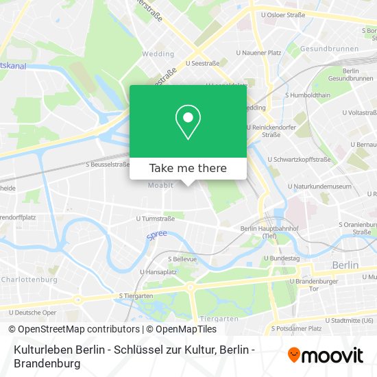 Карта Kulturleben Berlin - Schlüssel zur Kultur