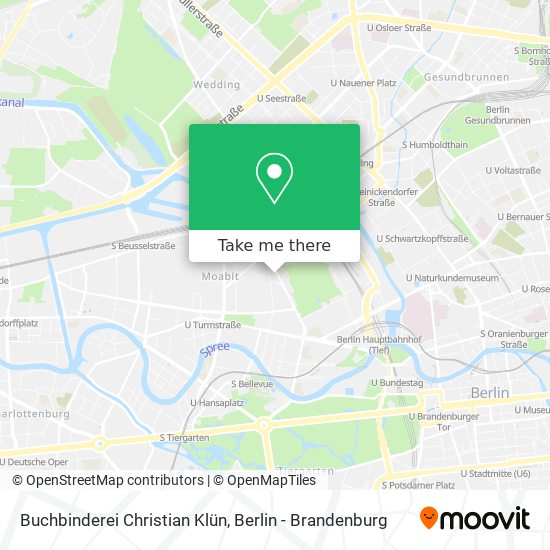 Buchbinderei Christian Klün map