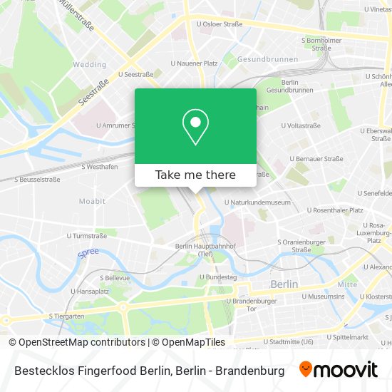 Bestecklos Fingerfood Berlin map