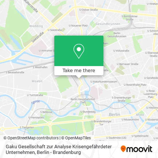 Карта Gaku Gesellschaft zur Analyse Krisengefährdeter Unternehmen