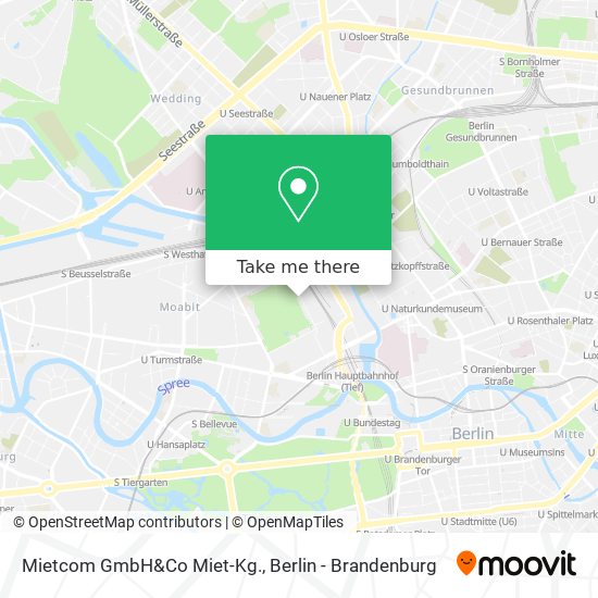 Mietcom GmbH&Co Miet-Kg. map