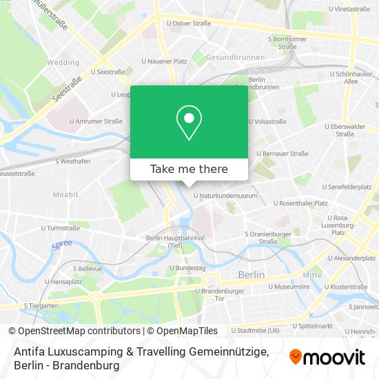 Карта Antifa Luxuscamping & Travelling Gemeinnützige