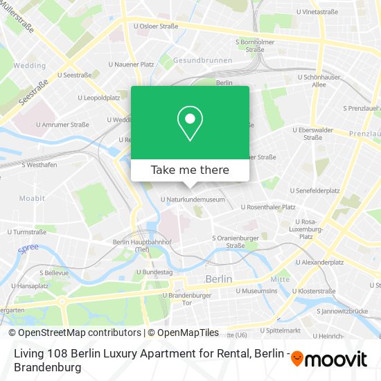 Living 108 Berlin Luxury Apartment for Rental map