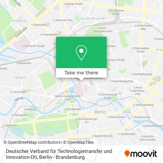 Deutscher Verband für Technologietransfer und Innovation-Dti map