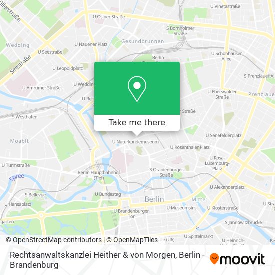 Карта Rechtsanwaltskanzlei Heither & von Morgen