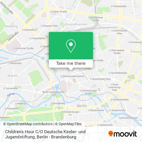 Карта Children's Hour C / O Deutsche Kinder- und Jugendstiftung