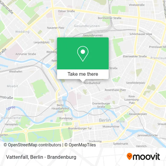 Vattenfall map